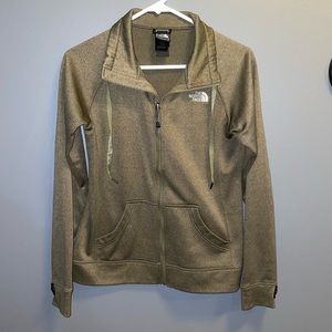 North Face Women’s Full Zip Olive Green Jacket